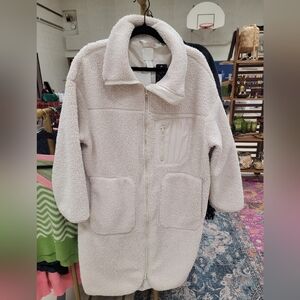 H&M long sherpa jacket